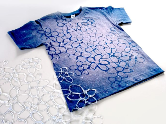 Decorate Your TShirt Using Hot Glue and Spray — AllCraftIdeas