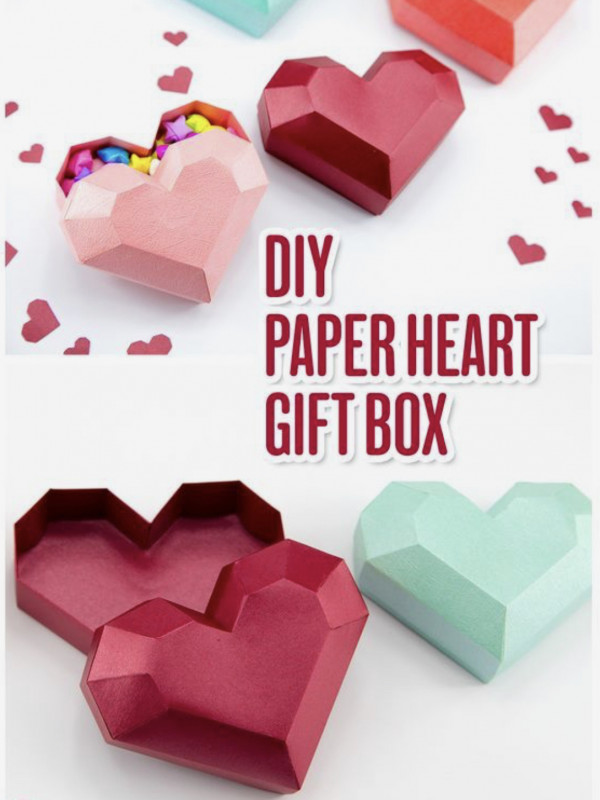 DIY Paper Heart Box — AllCraftIdeas