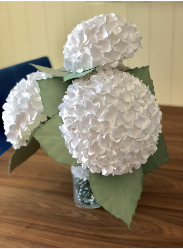 Easy Paper Hydrangea Flowers — AllCraftIdeas
