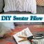 DIY Sweater Pillow