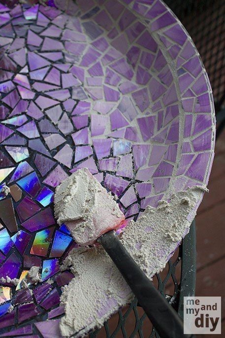DIY Mosaic Bird Bath