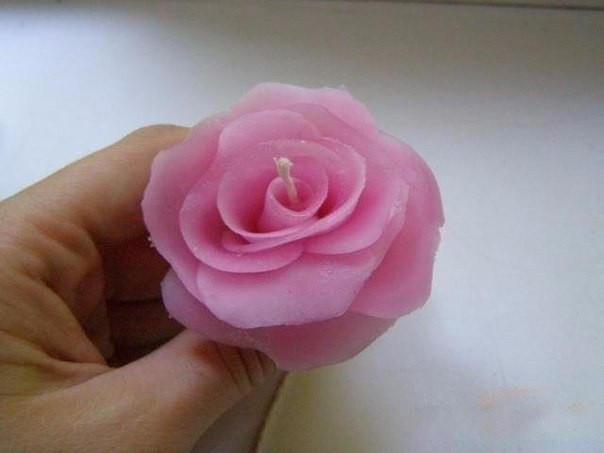 How to Make a Candle Wax Rose