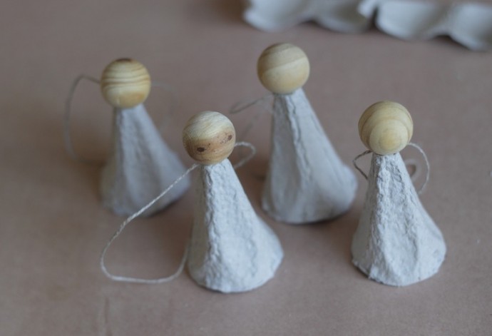 Easy DIY Egg Carton Angel