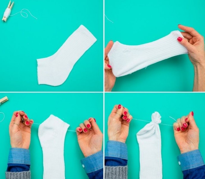 How to Make No-Sew Sock Snowman