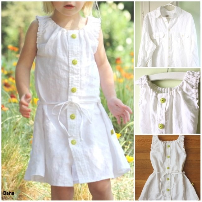 How to transform old shirts into adorable summer dresses for girls
