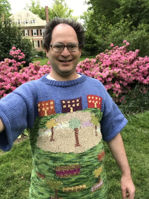 Guy Knits Sweaters Of Places And Then Goes To Those Places While Wearing Them. #2