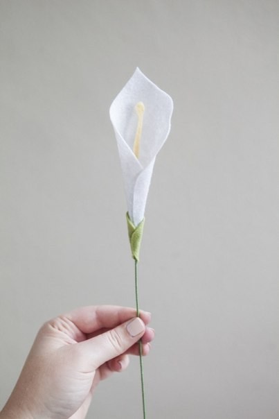 DIY Felt Calla Lily