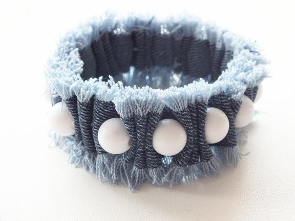 Denim DIY Wrap Bracelet Denim DIY Wrap Bracelet