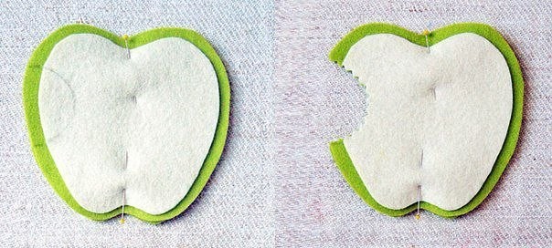 Felt Apple Coasters