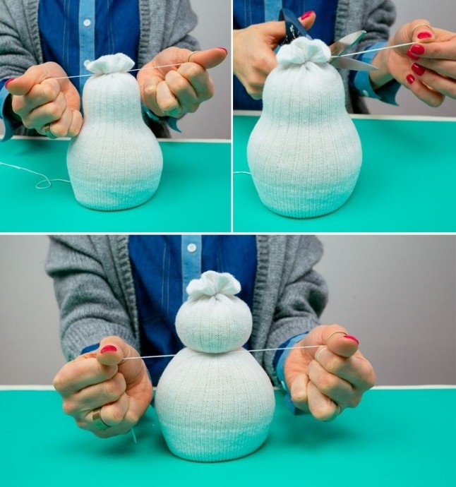 How to Make No-Sew Sock Snowman