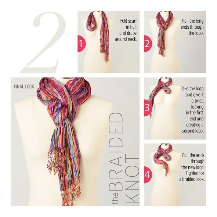 10 ways to tie a scarf knot