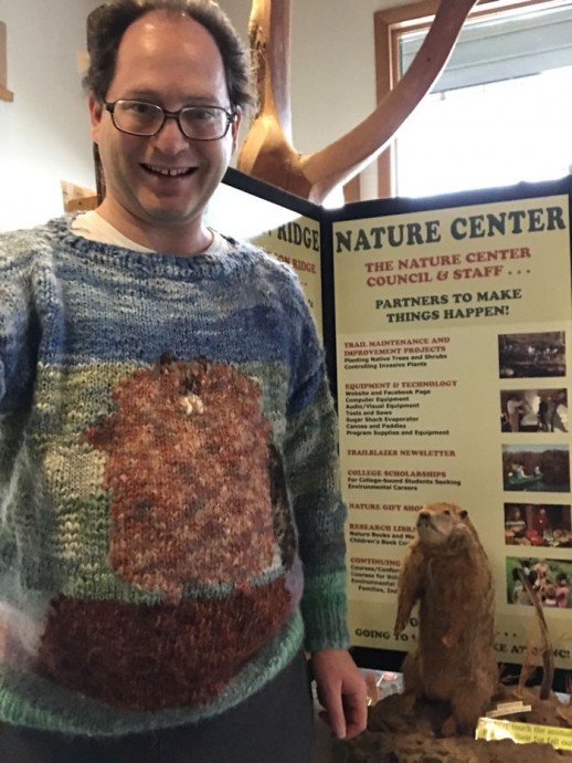 Guy Knits Sweaters Of Places And Then Goes To Those Places While Wearing Them. #1