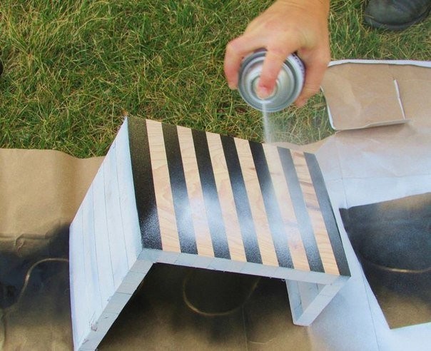 DIY Striped Drink Perch DIY Striped Drink Perch