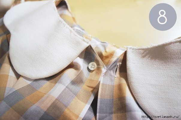 DIY: Scalloped Peter Pan Collar on a Button-Up