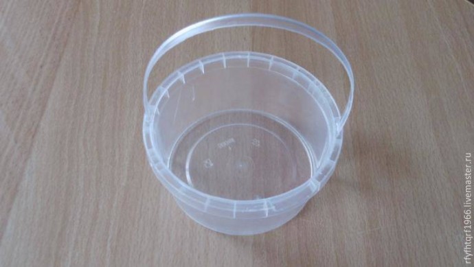 Transform a plastic jar to basket