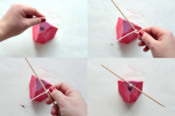 How to Make Faceted Candles