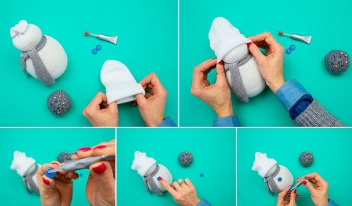 How to Make No-Sew Sock Snowman