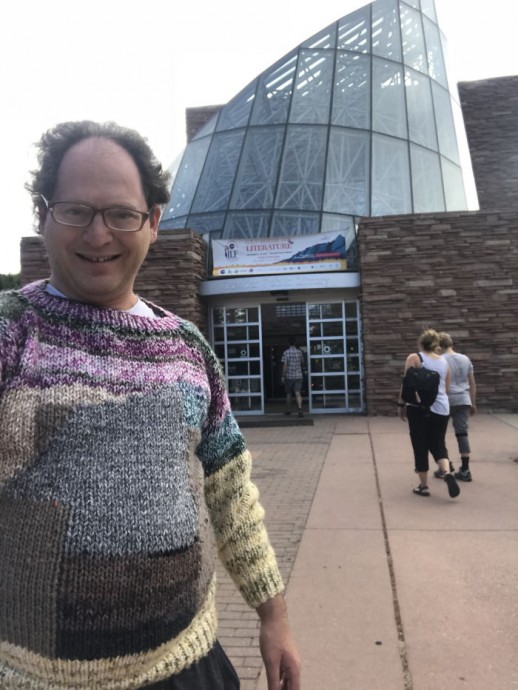 Guy Knits Sweaters Of Places And Then Goes To Those Places While Wearing Them. #3