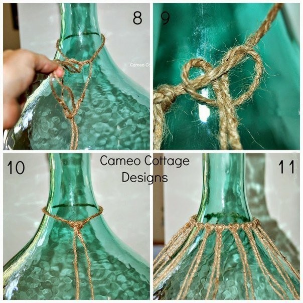 Simple Bottle Decoration With Rope