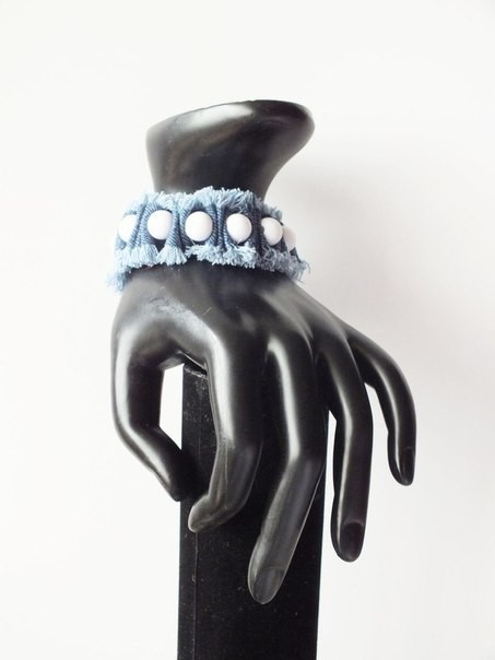 Denim DIY Wrap Bracelet Denim DIY Wrap Bracelet