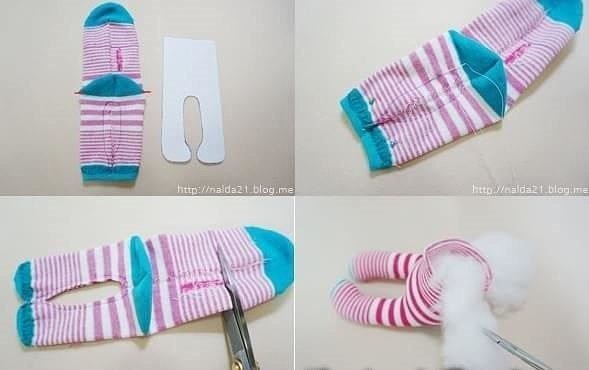 DIY Sock Bunny Step by Step