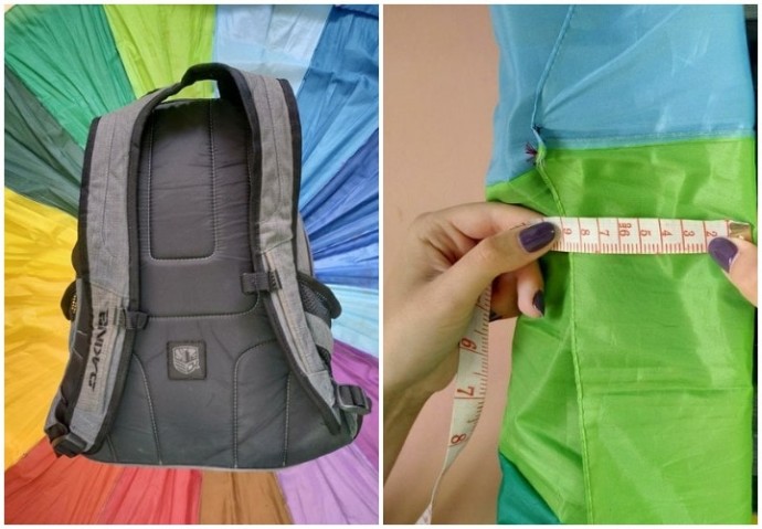 Rainbow backpack rain-cover