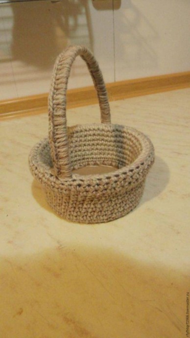 Transform a plastic jar to basket