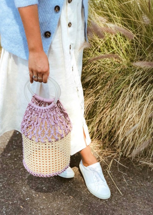 DIY Macrame Bucket Bag