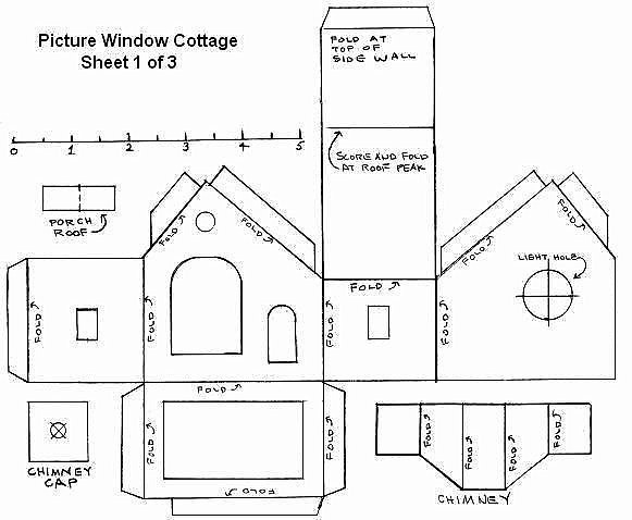 Printable Christmas Paper House Templates — All Craft Ideas