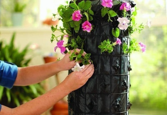 How to make Flower Tower Garden