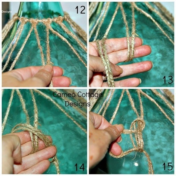 Simple Bottle Decoration With Rope