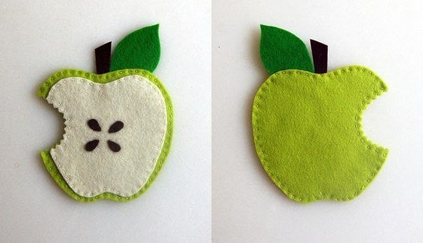 Felt Apple Coasters