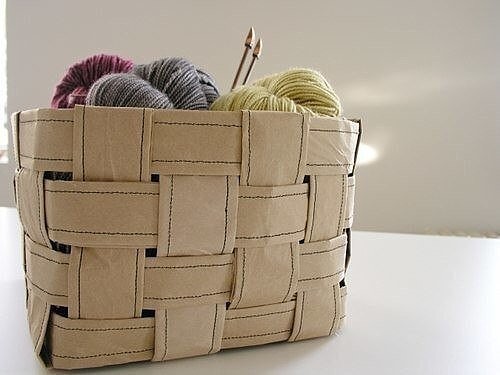 DIY Recycled Paper Basket. I've been looking for this ...