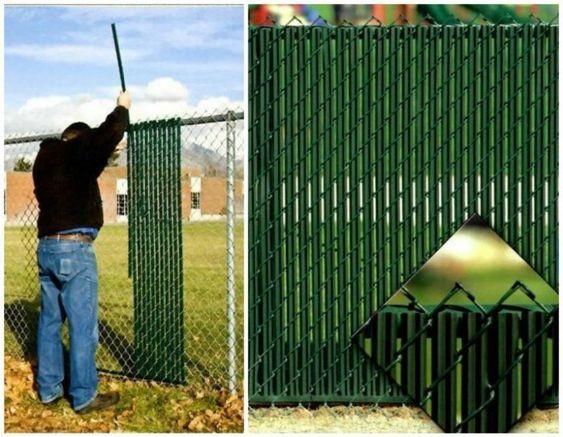 Fence weaving, Fence art, Chain link fence Fence weaving, Fence art, Chain link fence