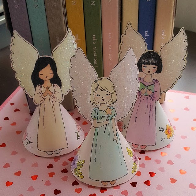 Christmas Angels Paper Dolls