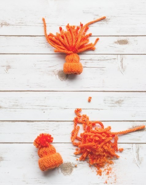 Mini Yarn Hats Ornaments