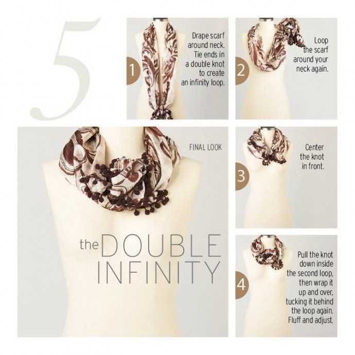 10 ways to tie a scarf knot