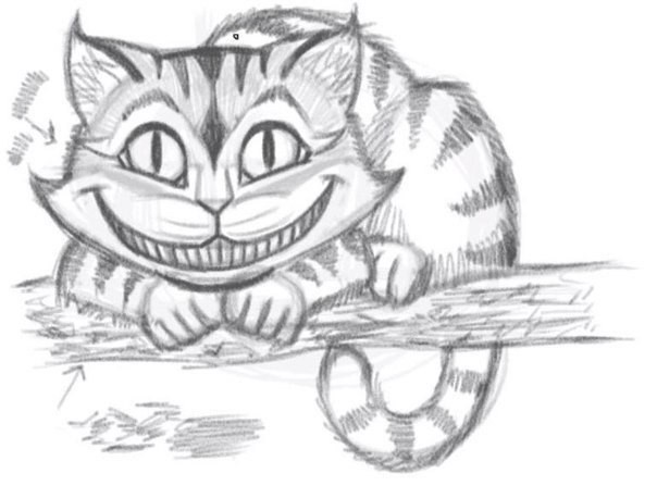 How to draw the Cheshire Cat How to draw the Cheshire Cat