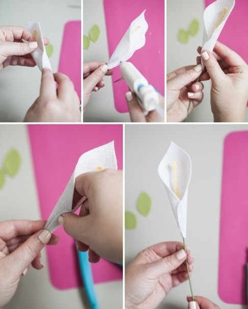 DIY Felt Calla Lily