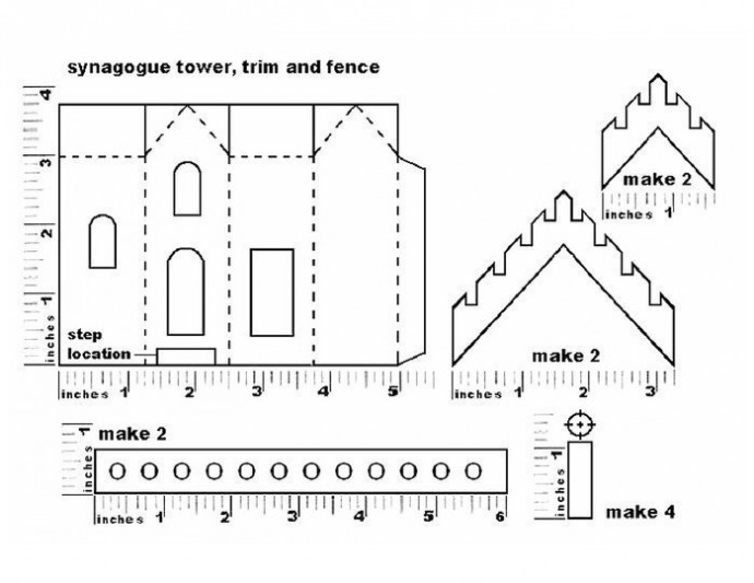 Printable Christmas Paper House Templates