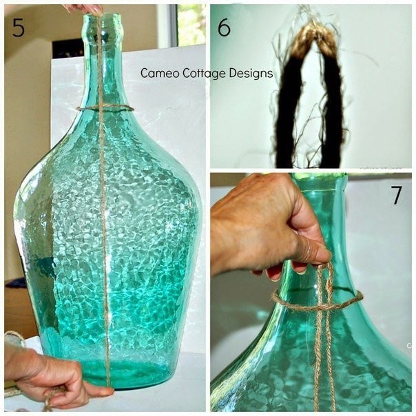 Simple Bottle Decoration With Rope