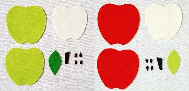Felt Apple Coasters