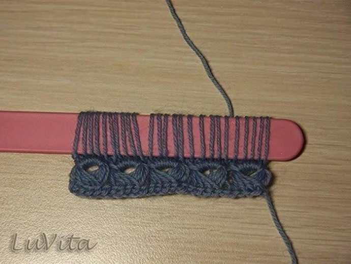 Crochet Broomstick Lace Stitch Pattern