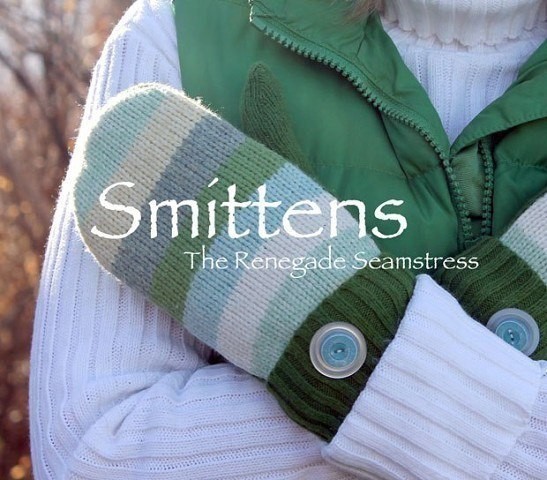 Sweater to Mittens = Smittens DIY