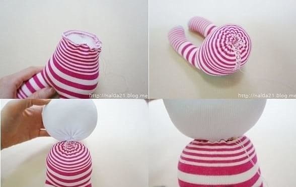 DIY Sock Bunny Step by Step