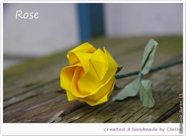 How to DIY Pretty Origami Rose