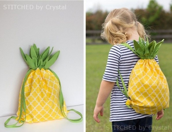 Pineapple Drawstring Backpack