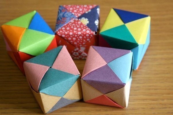 How to Make an Origami Cube Using 6 Pieces of Paper