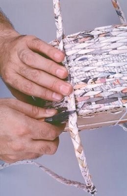 How To Weave A Simple Newspaper Basket