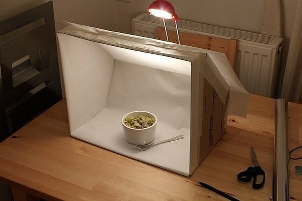 Light Box for Staging Food Photography
